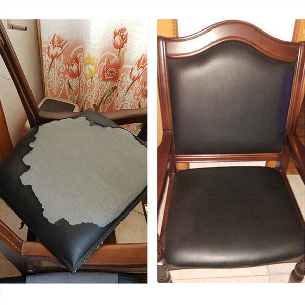 2X Self Adhesive Leather Repair Patches Kit For Sofa Couch Auto Interior Use Khaki Other Leather Tools