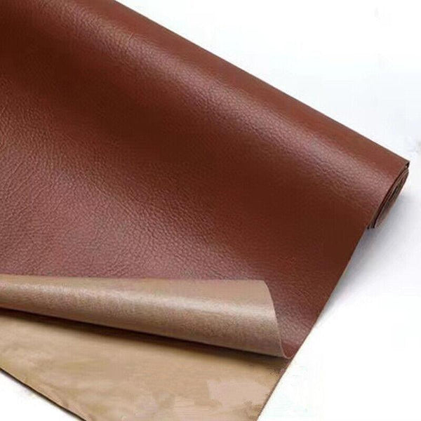2X Self Adhesive Leather Repair Patches Kit For Sofa Couch Auto Interior Use Khaki Other Leather Tools