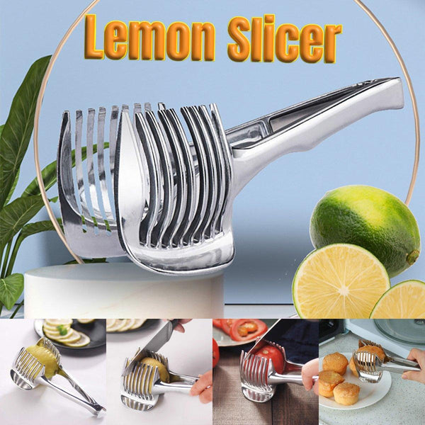 Multifunctional Lemon Tomato Fruit Slicer Cutter Tool With Handle For Household Peelers & Slicers