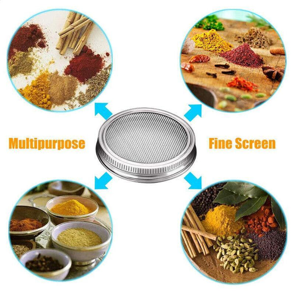 Seed Sprouting Lids Tools Strainer Screen Kits For Wide Mouth Mason Canning Jar 1Set Seed Starter