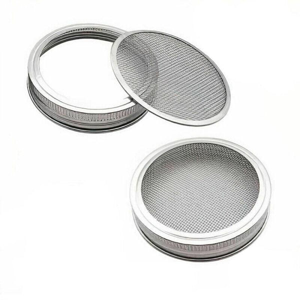 Seed Sprouting Lids Tools Strainer Screen Kits For Wide Mouth Mason Canning Jar 1Set Seed Starter