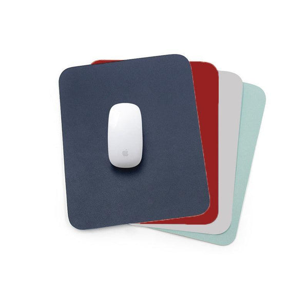 Leather Mouse Pad Gaming Waterproof Desk Mat 25 X 21Cm Anti Slip Light Green Desk Mats