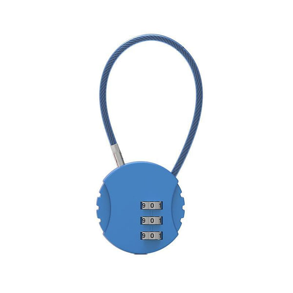 Combination Lock Padlock Locker 3 Digit Security Bike Suitcase Luggage Bag Blue Combination Padlocks