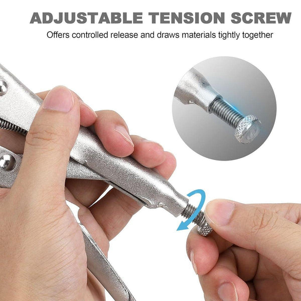 Multi Functional C Type Strong Manual Grip Round Mouth Clamping Tool Pliers