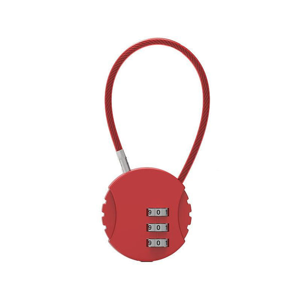 Combination Lock Padlock Locker 3 Digit Security Bike Suitcase Luggage Bag Red Combination Padlocks