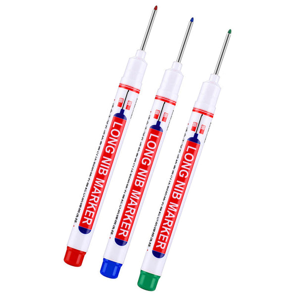 6Pcs Long Head Deep Hole Nosed Marker Multifunction Drill Art Pens & Markers