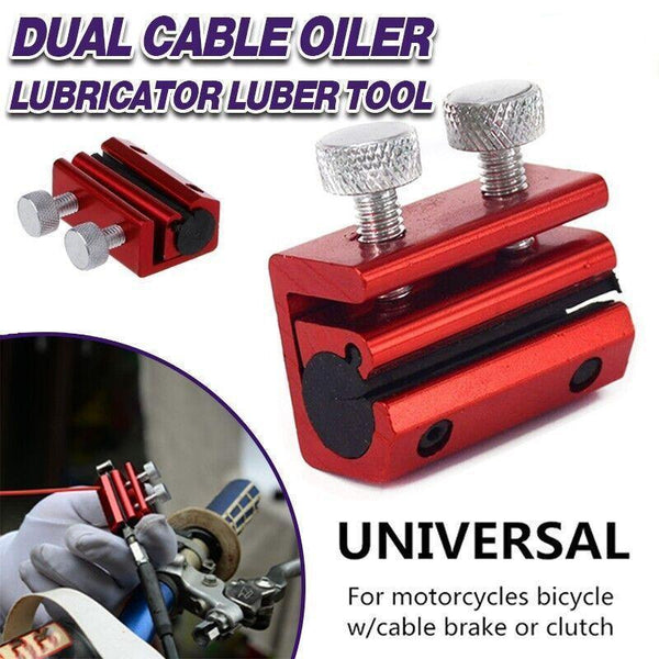 Universal Motorcycle Dual Cable Oiler Luber Lubricator Tool Mx Dirt Bike Other Motorcycle Accessories