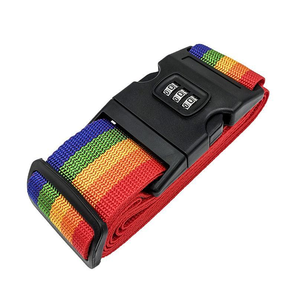 Luggage Strap Code Password Travel Suitcase Secure Lock Safe Nylon Packing Belt Other Travel Accessories