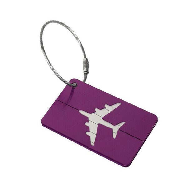 Luggage Tag Aluminum Travel Baggage Suitcase Identity Address Name Label Cards Luggage Tags