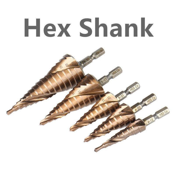 Hss M35 Cobalt Steel Step Cone Drill Bit Hole Saw Cutter 4 12/20/32Mm 21/27Mm 12Mm Drill Bits