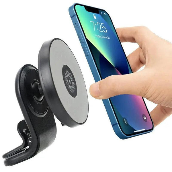 Wireless 15W Magnetic Car Mount Holder Charger For Iphone 13 12 Pro Max Magsafe Black Chargers & Cradles