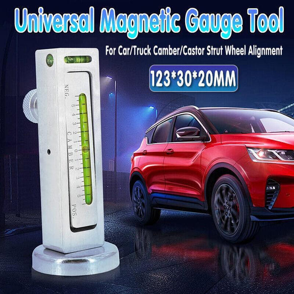 Auto Car Camber Castor Strut Wheel Alignment Adjustable Magnetic Gauge Tool Tyre Accessories