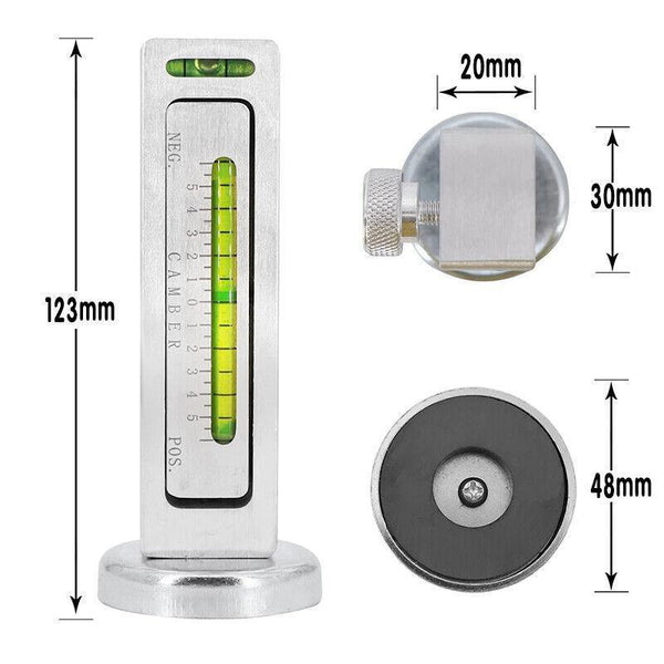 Auto Car Camber Castor Strut Wheel Alignment Adjustable Magnetic Gauge Tool Tyre Accessories