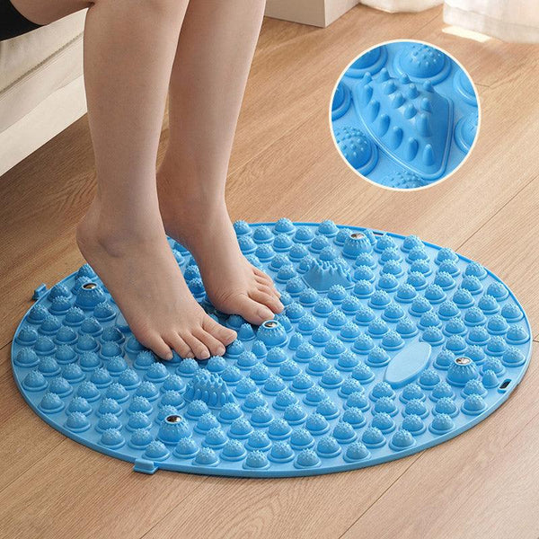 37/55Cm Soft Silicone Circular Foot Mat With Textured Surface Purple 37Cm Massagers