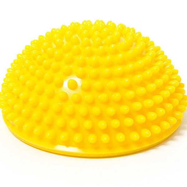 Spiky Massage Ball Pvc Half Round Yoga Exercise Foot Hand Cushion Orange Exercise Balls