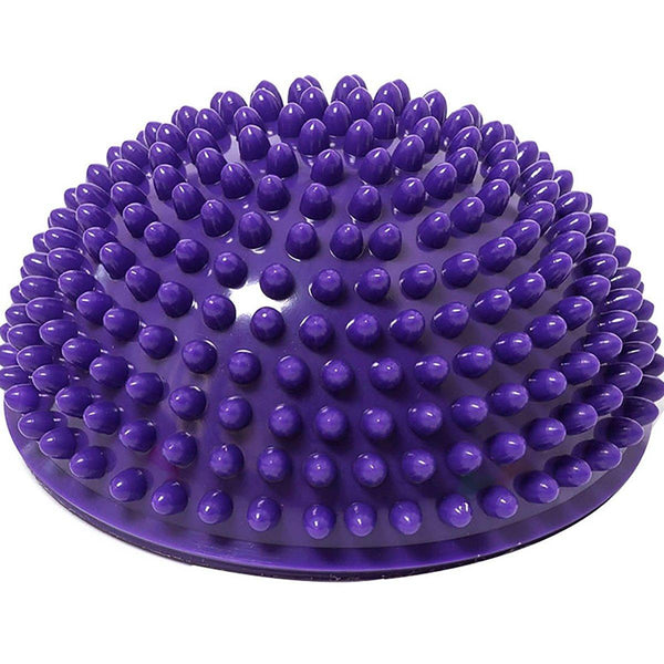 Spiky Massage Ball Pvc Half Round Yoga Exercise Foot Hand Cushion Orange Exercise Balls