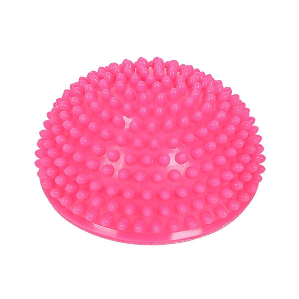 Spiky Massage Ball Pvc Half Round Yoga Exercise Foot Hand Cushion Orange Exercise Balls