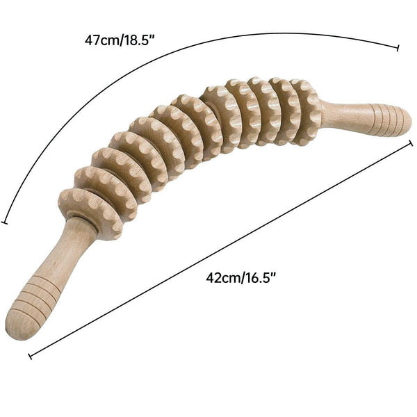 12Roller Massage Stick Meridian Therapy Neck Back Thigh Muscle Relaxation Other Massage