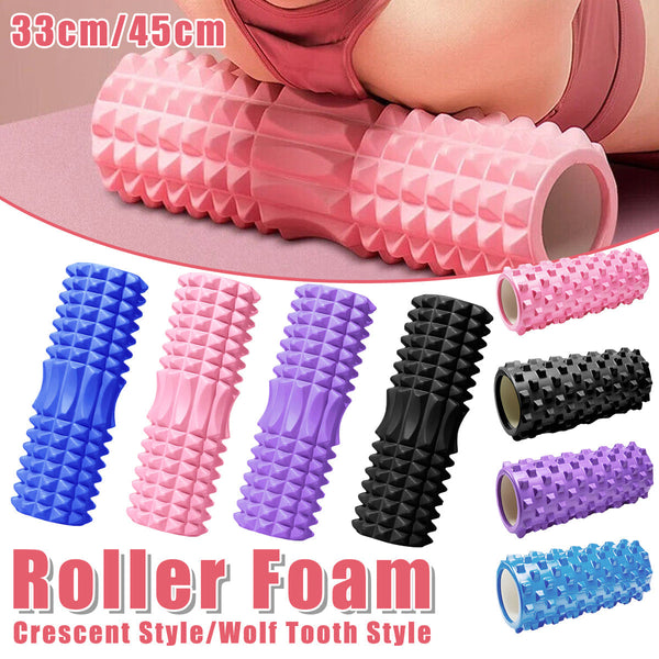 High Density Eva Foam Roller Yoga Massage Stick For Fitness Crescent Style 33Cm Foam Rollers