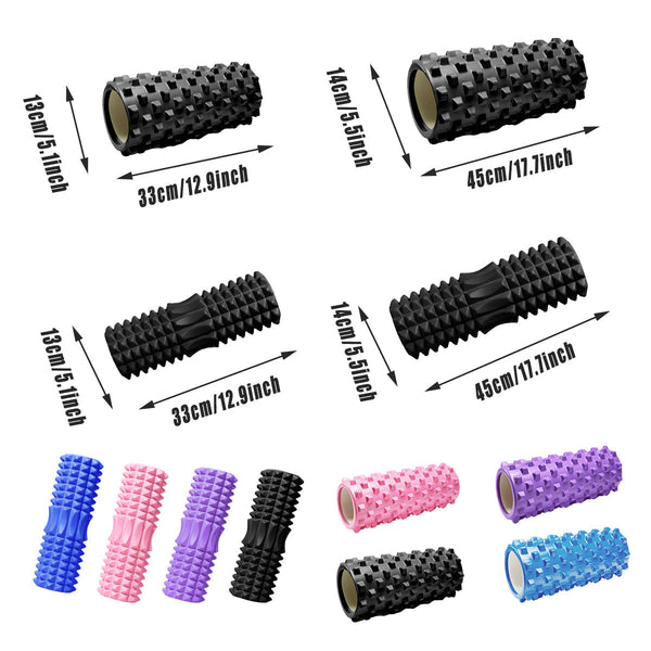 High Density Eva Foam Roller Yoga Massage Stick For Fitness Crescent Style 33Cm Foam Rollers