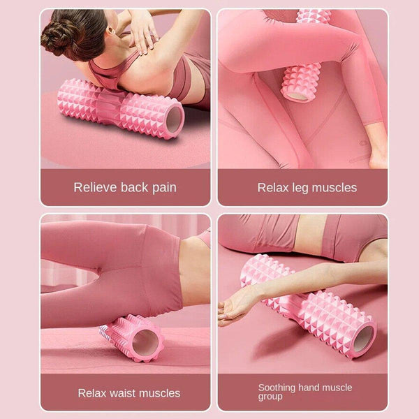 High Density Eva Foam Roller Yoga Massage Stick For Fitness Crescent Style 33Cm Foam Rollers