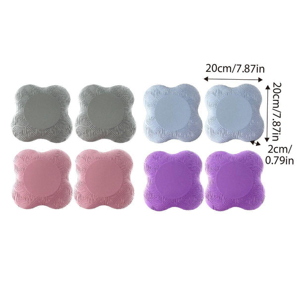 2Pcs Thick Yoga Kneeling Mat Cushion For Elbow Support Gym Workout Pad Blue Exercise Mats