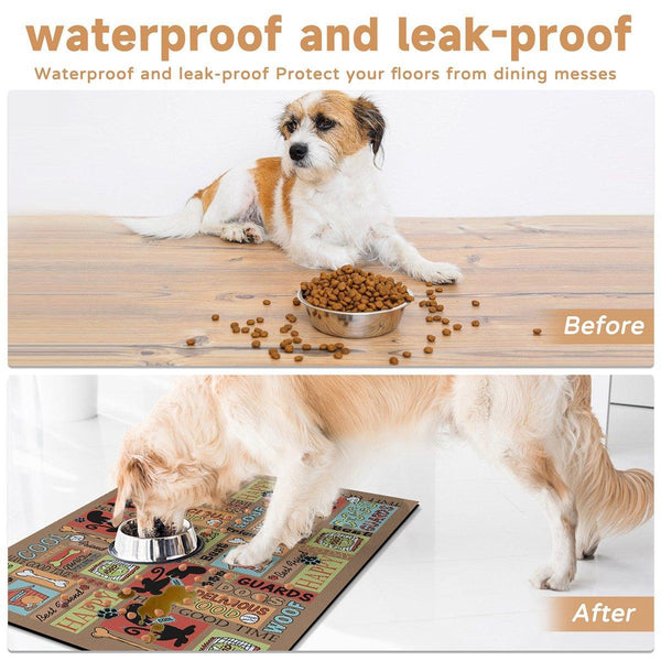 Waterproof Pet Floor Mat Carpet For Dog Cage Feeding Area Anti Slip Washable Cat White Door Mats & Floor Mats