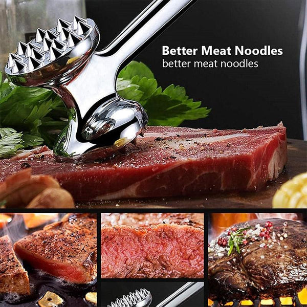 Meat Hammer Kitchen Tenderizing Beating Tool Double Sided Loose Meat Tenderizers
