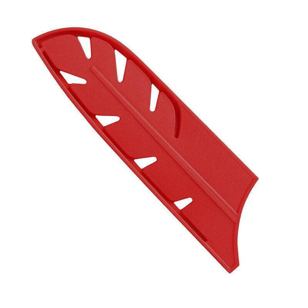 Plastic Knife Sheath Edge Guard Cover Scabbard Slicing Blade Red Protector Chef Meat 8In Knife Blocks & Storage