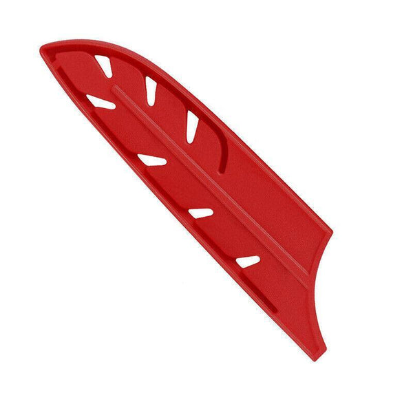 Plastic Knife Sheath Edge Guard Cover Scabbard Slicing Blade Red Protector Chef Meat 8In Knife Blocks & Storage