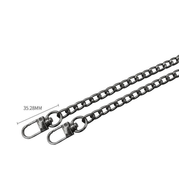 120Cm Metal Handbag Shoulder Strap Bag Purse Chain Smooth Replacement Crossbody Black Women's Bags & Handbags