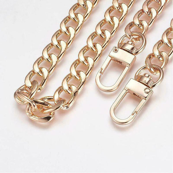 120Cm Metal Handbag Shoulder Strap Bag Purse Chain Smooth Replacement Crossbody Black Women's Bags & Handbags