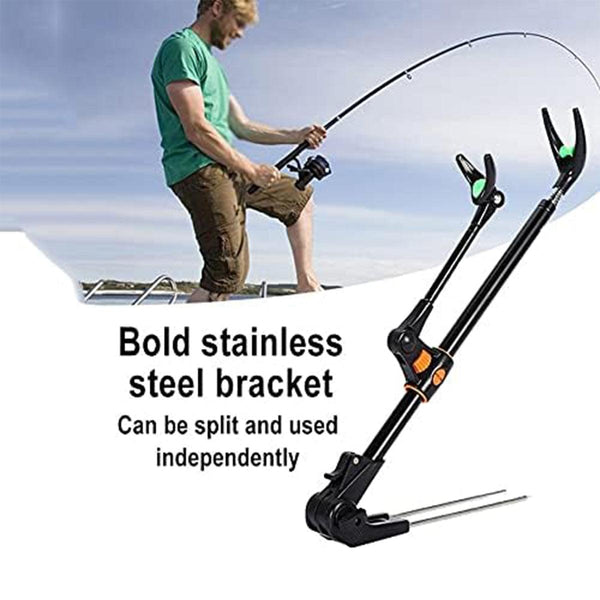 Bracket Fishing Rod Holder Multi Functional Stand For And Outdoors Black 240Cm Rod Rests & Holders