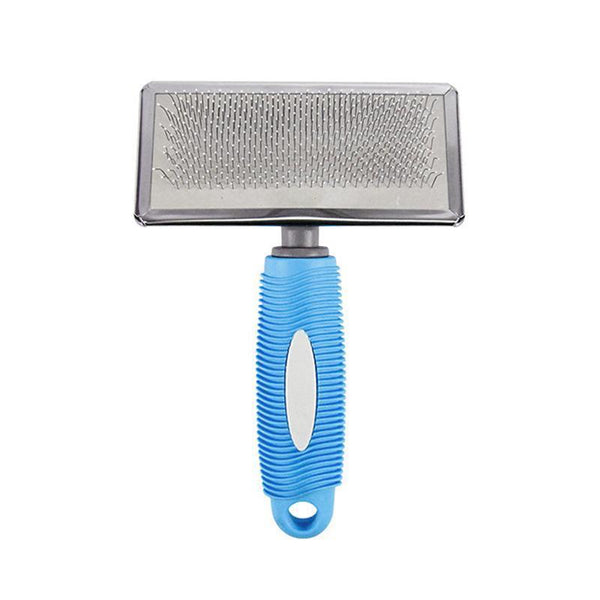 Hair Shedding Grooming Trimmer Comb Brush Slicker Undercoat Rake For Dog Cat Blue Dog Grooming