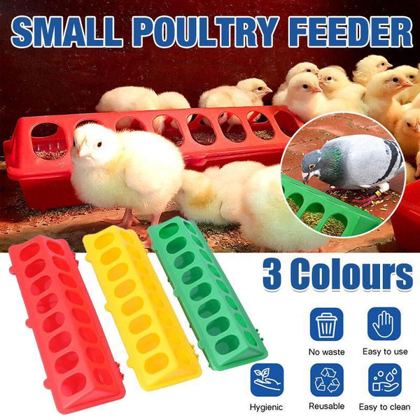 30Cm Feeder Storage Trough Quail Drinker Plastic Wild Stable Chick Birds Pigeons Red Bird Feeders