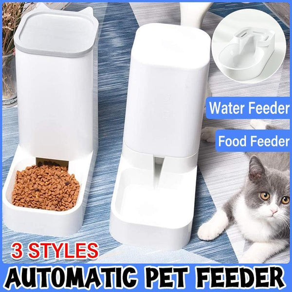 Automatic Pet Dog Cat Food Water Dispenser Feeder Self Feeding Bowl Bottle Dishes Feeders & Fountains