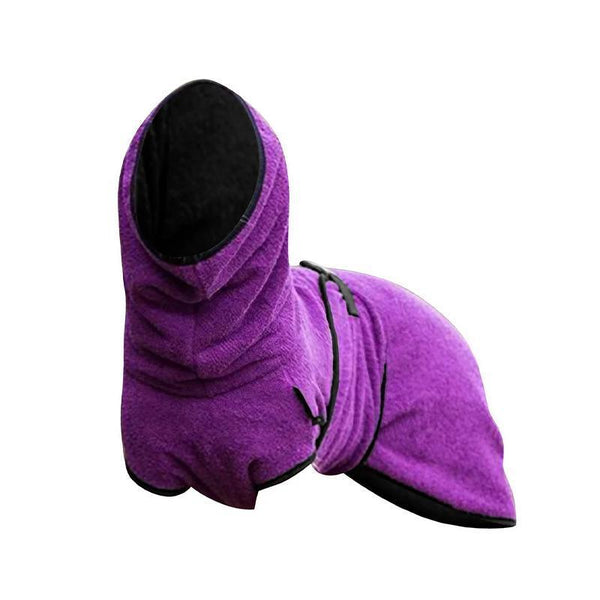 Dog Puppy Hoodiesjacket Solid Coat Pet Winter Soft Warm Clothes 5Xl Purple Dog Clothing & Shoes
