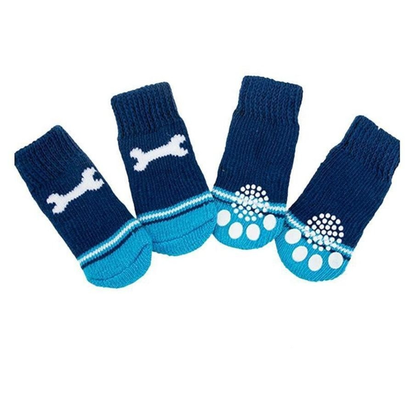 Dog Socks Non Slip Grip Anti Puppy Cat Pet Shoes Slippers M Size Dog Clothing & Shoes