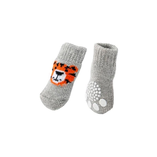 Dog Socks Non Slip Grip Anti Puppy Cat Pet Shoes Slippers M Size Dog Clothing & Shoes