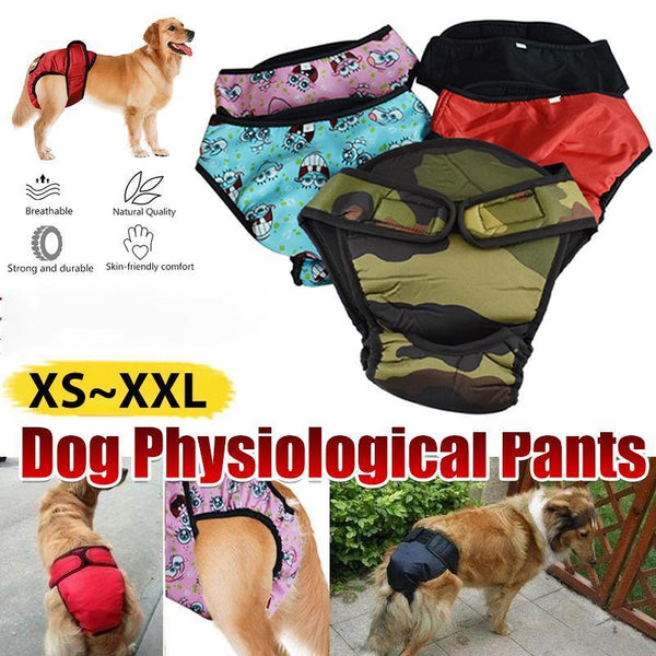 Washable Female Pet Dog Cat Nappy Diaper Physiological Pants Panties Underwear Red S Dog Clothing & Shoes