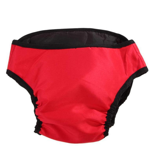 Washable Female Pet Dog Cat Nappy Diaper Physiological Pants Panties Underwear Red S Dog Clothing & Shoes