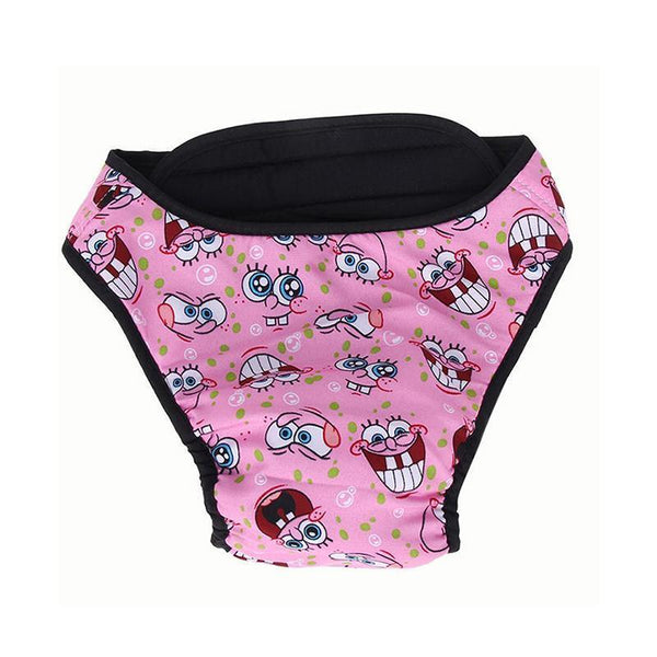 Washable Female Pet Dog Cat Nappy Diaper Physiological Pants Panties Underwear Pink Dog Clothing & Shoes