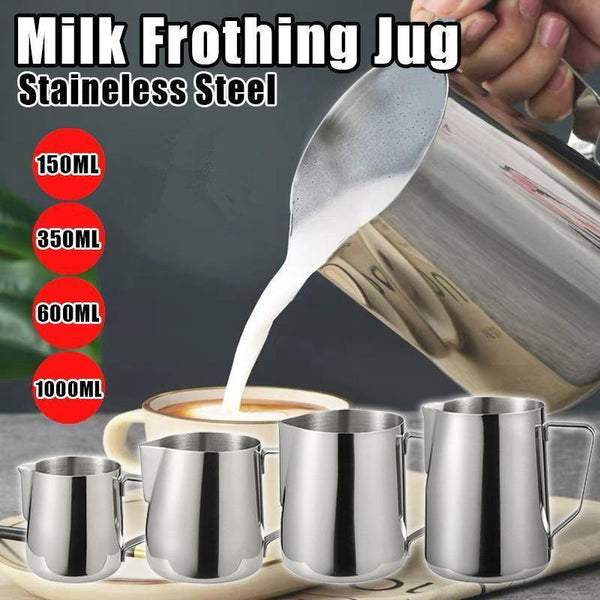 150 1000Ml Stainless Steel Milk Coffee Jug Latte Espresso Frothing Scale Pitcher Coffee Tea & Espresso Parts