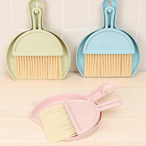 Mini Desktop Sweep Cleaning Brush Keyboard Small Broom Dustpan Set Cleaning Equipment & Kits