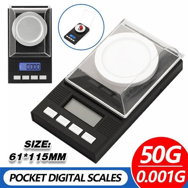 High Precision 50G 0.001G Digital Milligram Scale For Jewelry And Powder Jewellery Scales