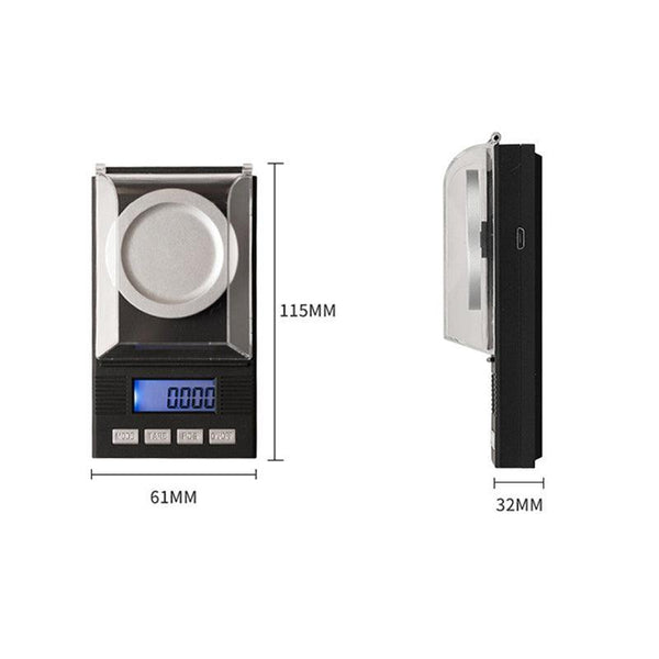 High Precision 50G 0.001G Digital Milligram Scale For Jewelry And Powder Jewellery Scales