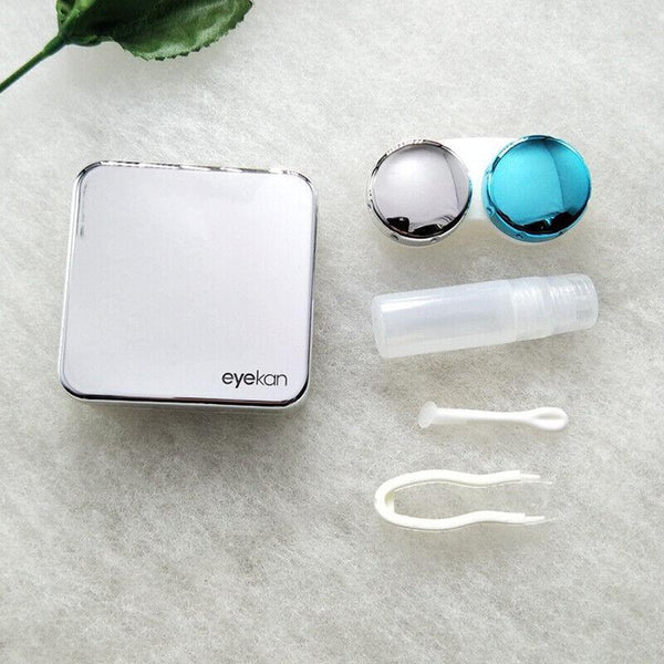 Contact Lens Tweezers Stick Inserted Remover Tool Kit Tip Storage Case Box Sets Rose Gold Contact Lens Storage & Equipment