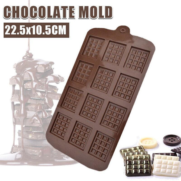 Mini Chocolate Bar Flexible Silicone Mold Candy Cake Jelly Mould Muffin Pans & Baking Moulds