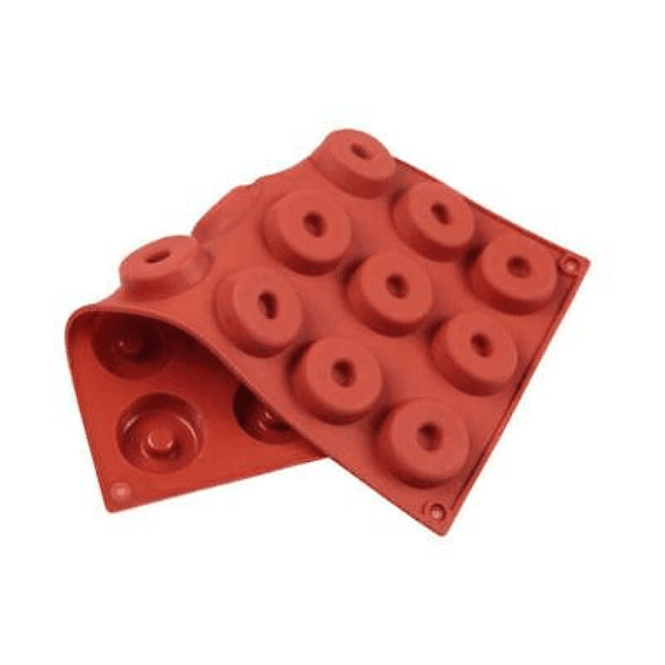 18 Cavity Mini Donut Doughnut Chocolate Pan Tray Silicone Mold Baking Cake Mould Baking Trays