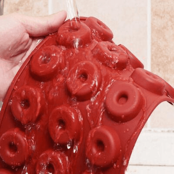 18 Cavity Mini Donut Doughnut Chocolate Pan Tray Silicone Mold Baking Cake Mould Baking Trays